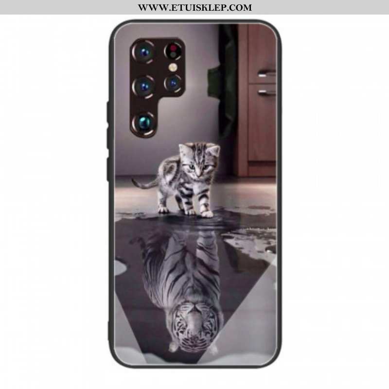 Etui do Samsung Galaxy S22 Ultra 5G Szkło Hartowane Ernest Tygrys